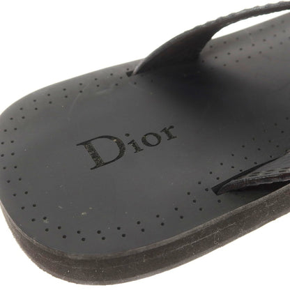 [Used] Dior Homme Leather Thong Sandals Black [40 1/2] [Condition Rank C] [Men&