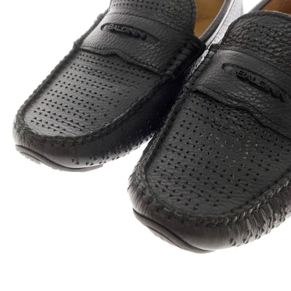 [Used] Baldinini Perforated Leather Driving Shoes Black [40] [Condition Rank C] [Men&