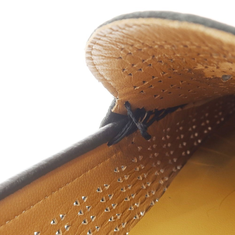 [Used] Baldinini Perforated Leather Driving Shoes Black [40] [Condition Rank C] [Men&