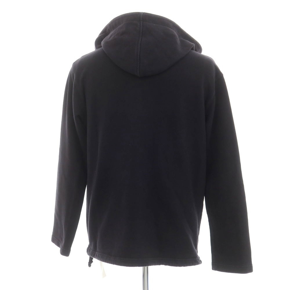 [Used] Nudie Jeans Cotton Lace-up Pullover Hoodie Black [S] [Condition Rank C] [Men&