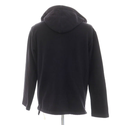 【中古】ヌーディージーンズ Nudie Jeans コットン レースアップ プルオーバー パーカー ブラック【 S 】【 状態ランクC 】【 メンズ 】