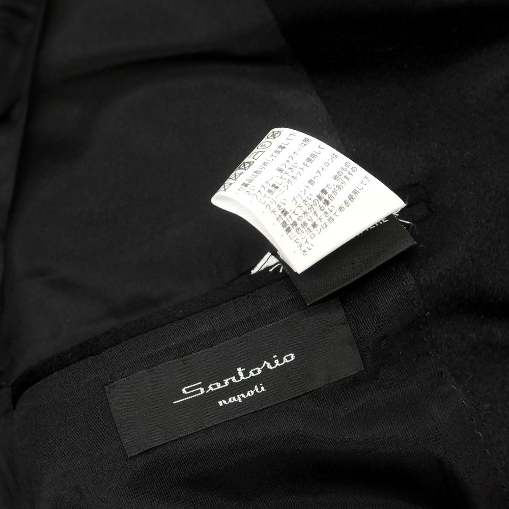 【中古】【未使用】サルトリオ Sartorio カシミヤ チェスターフィールドコート ブラック【 54 】【 状態ランクS 】【 メンズ 】