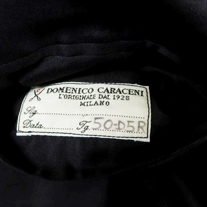【中古】ドメニコ カラチェニ DOMENICO CARACENI 黒タグ ウール 3つボタンスーツ ダークネイビー【 50 】【 状態ランクB 】【 メンズ 】