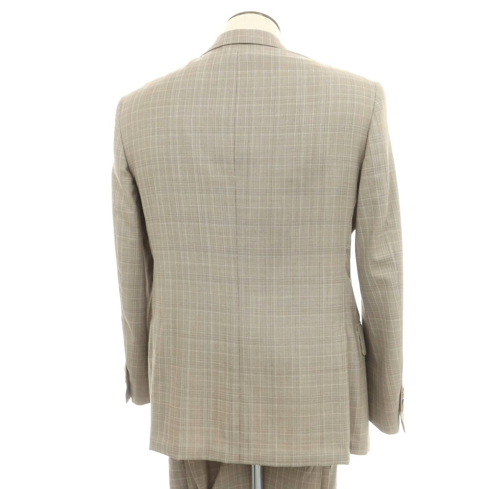【中古】オックスフォード クローズ Oxxford Clothes ウール 3つボタンスーツ ベージュ【サイズ上40/下34】【 状態ランクC 】【 メンズ 】[DPD]