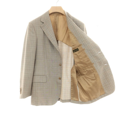 【中古】オックスフォード クローズ Oxxford Clothes ウール 3つボタンスーツ ベージュ【 上40/下34 】【 状態ランクC 】【 メンズ 】