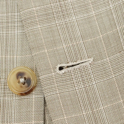 【中古】オックスフォード クローズ Oxxford Clothes ウール 3つボタンスーツ ベージュ【 上40/下34 】【 状態ランクC 】【 メンズ 】