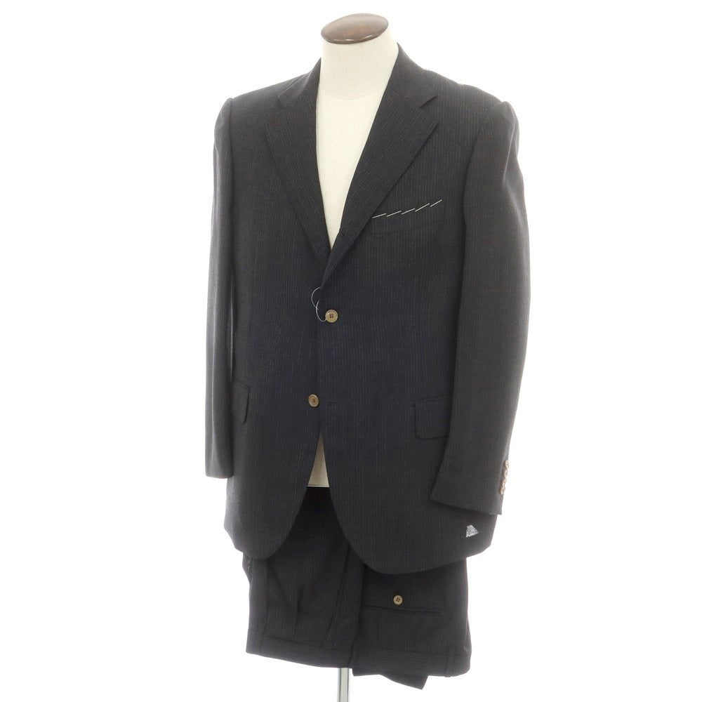 【中古】【未使用】インターナショナルギャラリービームス International Gallery BEAMS ウール 3つボタンスーツ チャコールグレー【サイズ50】【 状態ランクS 】【 メンズ 】[DPD]