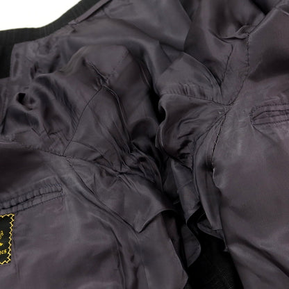 【中古】オックスフォード クローズ Oxxford Clothes ウール チェック 3つボタンスーツ ダークグレー【 上40/下34 】【 状態ランクB 】【 メンズ 】