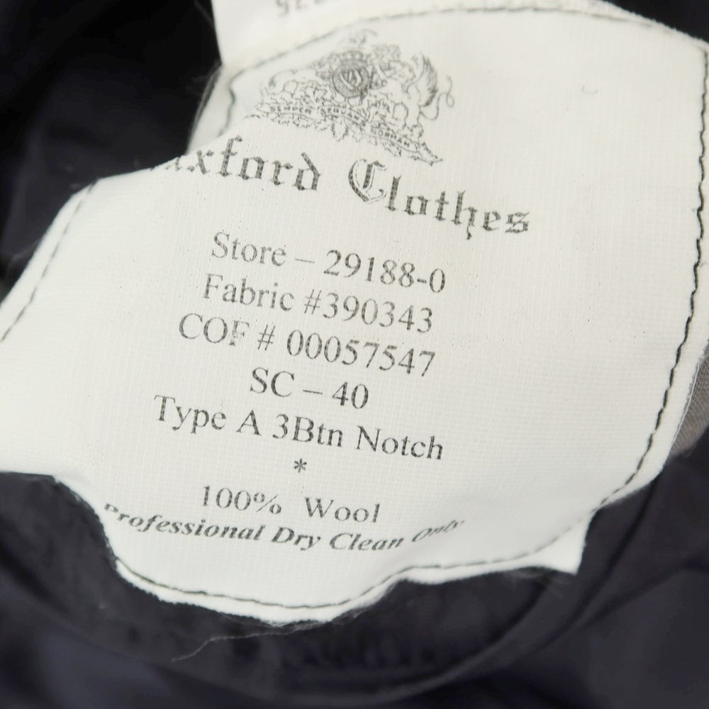 【中古】オックスフォード クローズ Oxxford Clothes ウール テーラードジャケット ネイビー【 40 】【 状態ランクB 】【 メンズ 】