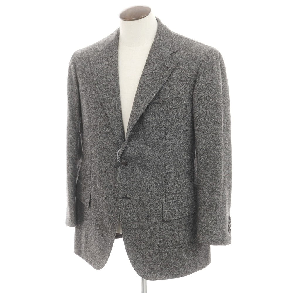 【中古】アントニオ パニコ Antonio Panico ウールカシミヤ テーラードジャケット グレー【 52 】【 状態ランクA 】【 メンズ 】