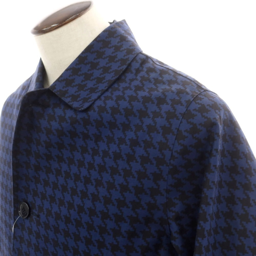 【中古】マッキントッシュ Mackintosh リバーシブル ゴム引きコットン ステンカラーコート ネイビーブルーxブラック【 40 】【 状態ランクB 】【 メンズ 】