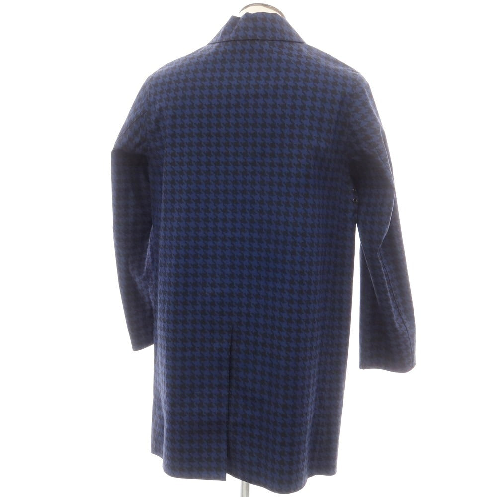 【中古】マッキントッシュ Mackintosh リバーシブル ゴム引きコットン ステンカラーコート ネイビーブルーxブラック【サイズ40】【 状態ランクB 】【 メンズ 】[EPD]
