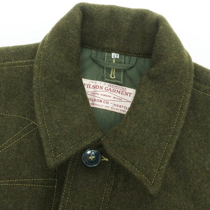 【中古】フィルソン FILSON マッキノーウール クルーザージャケット オリーブグリーン【 42 】【 状態ランクB 】【 メンズ 】