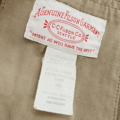 【中古】フィルソン FILSON コットンリネン ハンティングジャケット ベージュ【 40 】【 状態ランクB 】【 メンズ 】