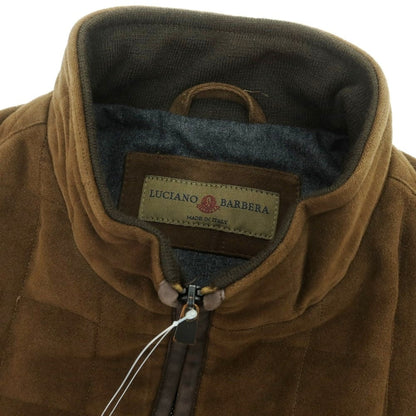 【中古】ルチアーノ バルベラ LUCIANO BARBERA コットン キルティング ベスト ブラウン【 50 】【 状態ランクC 】【 メンズ 】