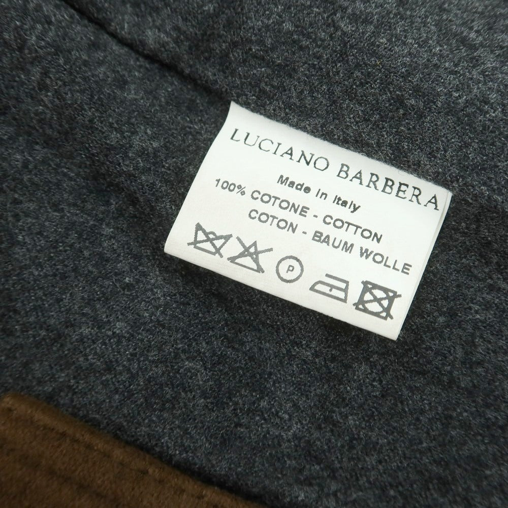 【中古】ルチアーノ バルベラ LUCIANO BARBERA コットン キルティング ベスト ブラウン【 50 】【 状態ランクC 】【 メンズ 】