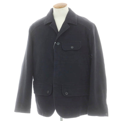 【中古】カパルビオ CAPALBIO コットン ハンティングジャケット ネイビー【 48 】【 状態ランクC 】【 メンズ 】