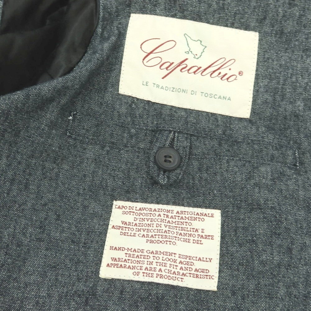 【中古】カパルビオ CAPALBIO コットン ハンティングジャケット ネイビー【 48 】【 状態ランクC 】【 メンズ 】