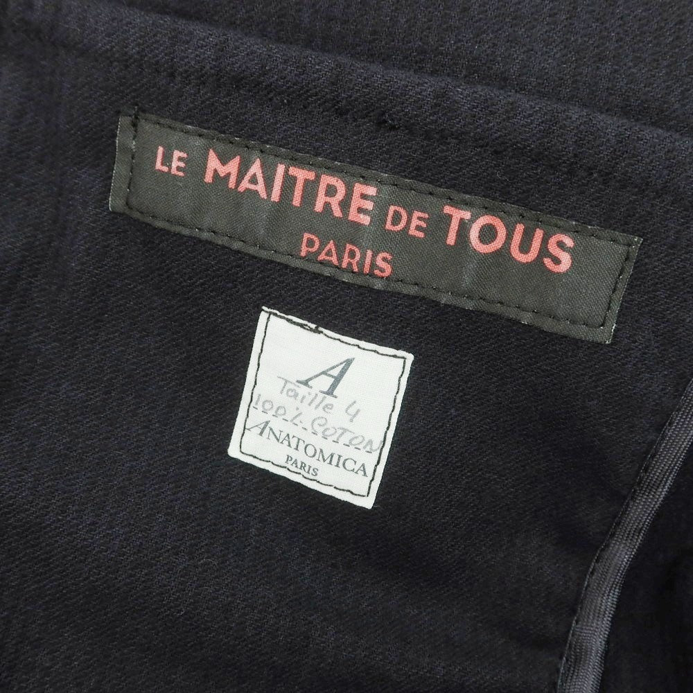 【中古】アナトミカ ANATOMICA コットンコーデュロイ ワークジャケット ブラック【 4 】【 状態ランクB 】【 メンズ 】