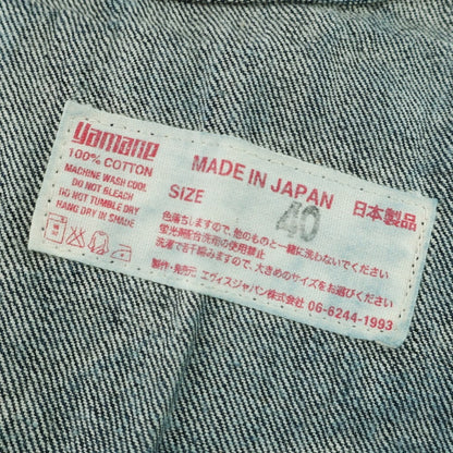 【中古】エヴィス EVISU 新恵美寿神頭 デニム カバーオール ジャケット Lot:1012 ネイビー【 40 】【 状態ランクB 】【 メンズ 】
