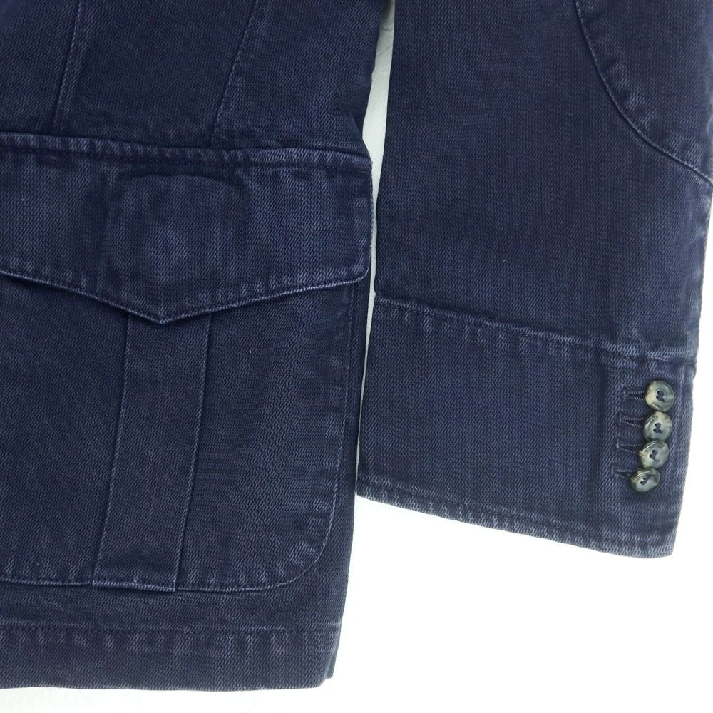 【中古】モンテドーロ Montedoro コットン フィールドジャケット ネイビー【 50 】【 状態ランクC 】【 メンズ 】