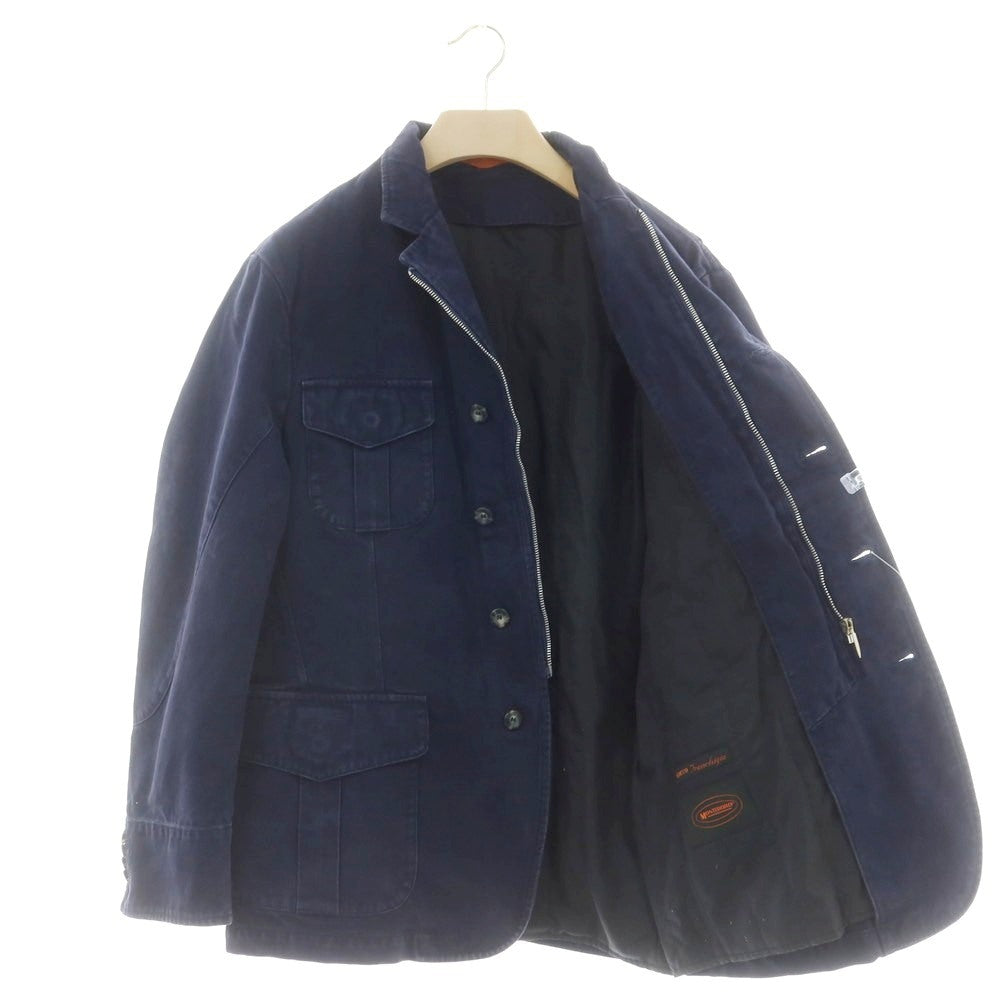 【中古】モンテドーロ Montedoro コットン フィールドジャケット ネイビー【 50 】【 状態ランクC 】【 メンズ 】