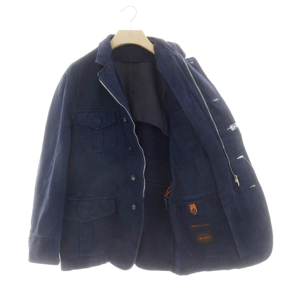 【中古】モンテドーロ Montedoro コットン フィールドジャケット ネイビー【 50 】【 状態ランクC 】【 メンズ 】