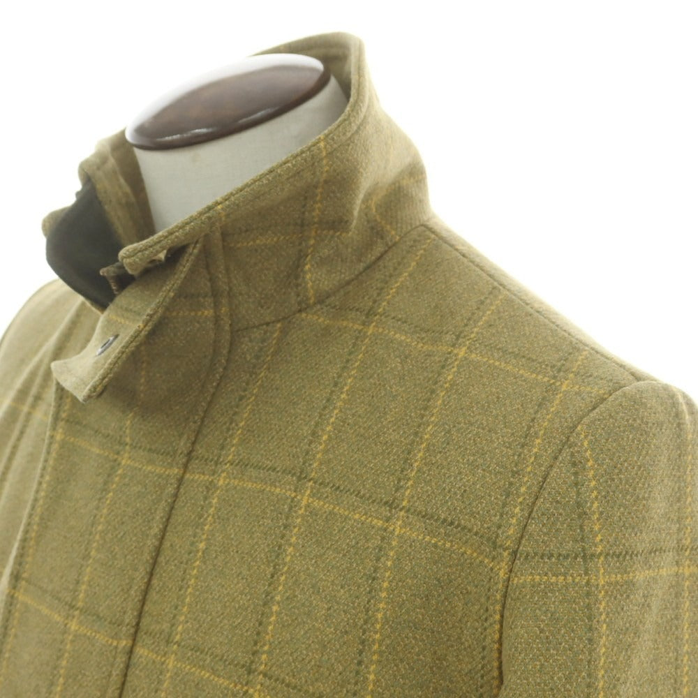【中古】クリサリス CHRYSALIS ウール チェック ハンティングジャケット ライトオリーブカーキ【 XL 】【 状態ランクB 】【 メンズ 】