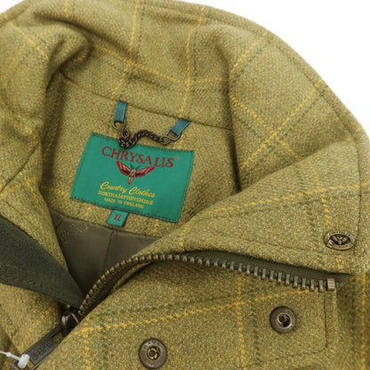 【中古】クリサリス CHRYSALIS ウール チェック ハンティングジャケット ライトオリーブカーキ【 XL 】【 状態ランクB 】【 メンズ 】