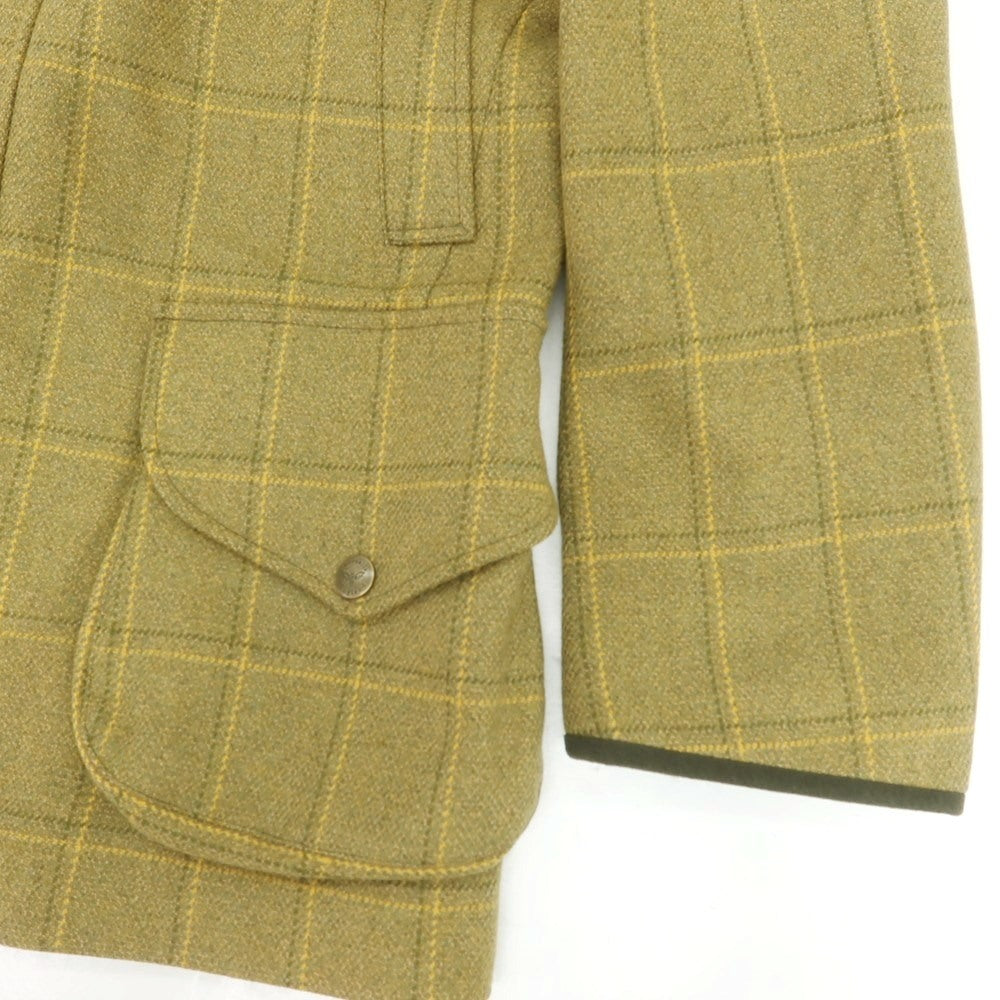 【中古】クリサリス CHRYSALIS ウール チェック ハンティングジャケット ライトオリーブカーキ【 XL 】【 状態ランクB 】【 メンズ 】