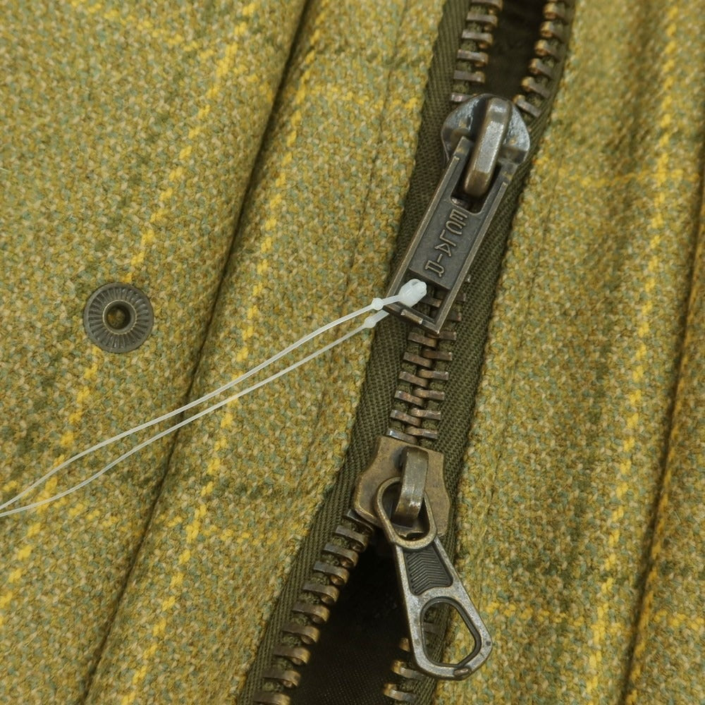 【中古】クリサリス CHRYSALIS ウール チェック ハンティングジャケット ライトオリーブカーキ【 XL 】【 状態ランクB 】【 メンズ 】