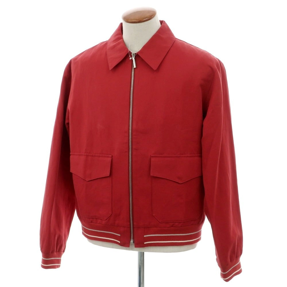 【中古】ダンヒル Dunhill コットンリネン ドリズラージャケット スイングトップ レッド【 M 】【 状態ランクB 】【 メンズ 】