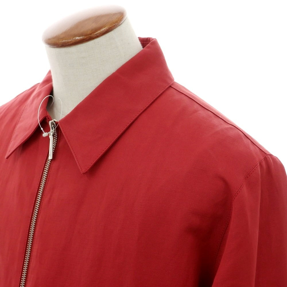 【中古】ダンヒル Dunhill コットンリネン ドリズラージャケット スイングトップ レッド【 M 】【 状態ランクB 】【 メンズ 】