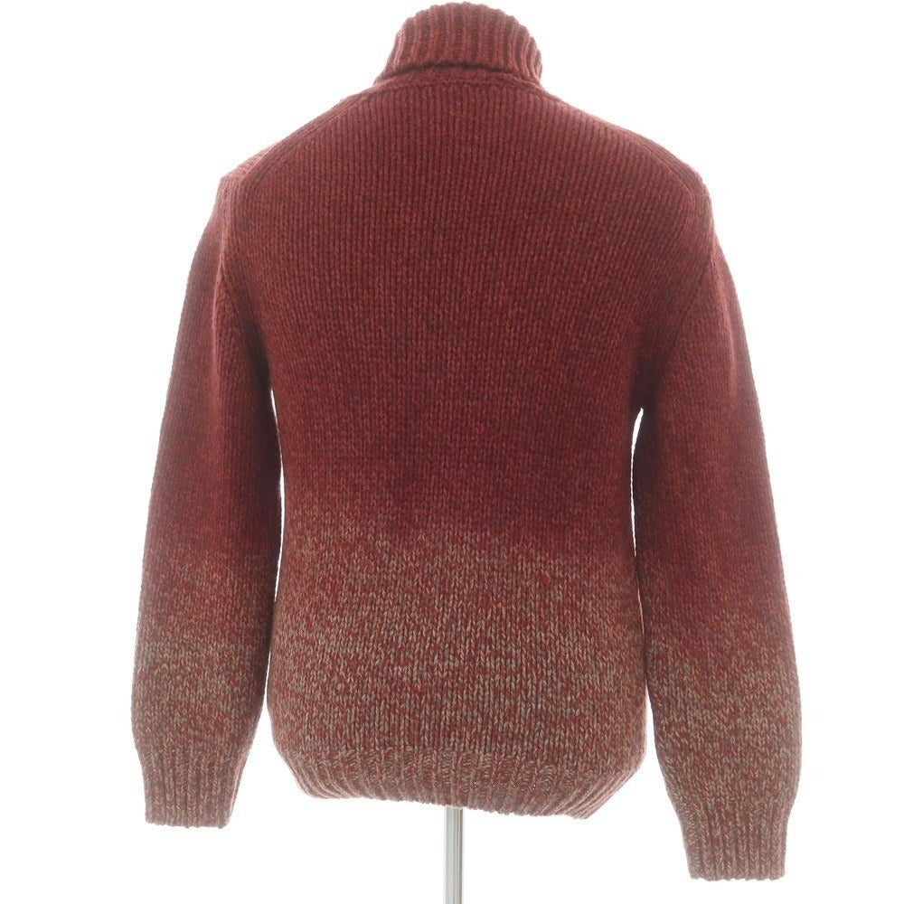 【中古】ザノーネ ZANONE ウールヤク タートルネック プルオーバーニット ダークレッド【 50 】【 状態ランクB 】【 メンズ 】