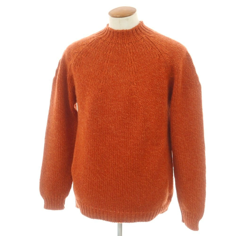 【中古】マーロ Malo カシミヤ モックネック プルオーバーニット オレンジ【 48 】【 状態ランクB 】【 メンズ 】