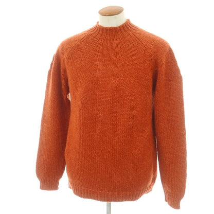 【中古】マーロ Malo カシミヤ モックネック プルオーバーニット オレンジ【 48 】【 状態ランクB 】【 メンズ 】