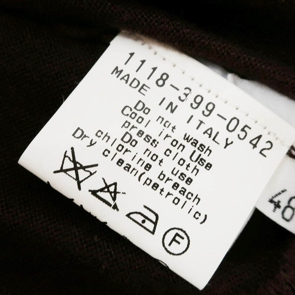 [Used] [Unused] CRUCIANI High Gauge Cotton Skipper Short Sleeve Polo Knit Dark Brown [48] [Condition Rank S] [Men&