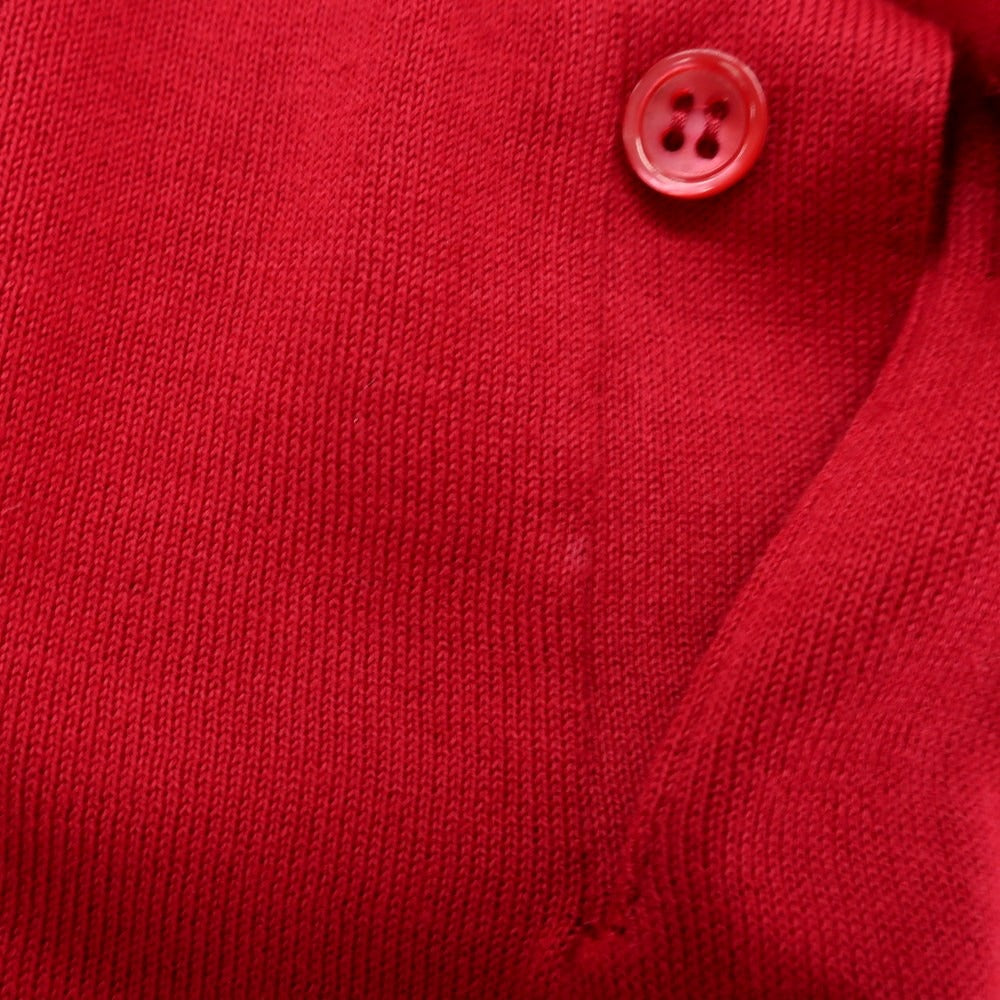 [Used] John Smedley JOHN SMEDLEY High gauge Sea Island cotton short sleeve polo knit red [L] [Condition rank B] [Men&