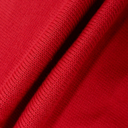 [Used] Drumohr High Gauge Cotton Crew Neck Pullover Knit Red [40] [Condition Rank A] [Men&