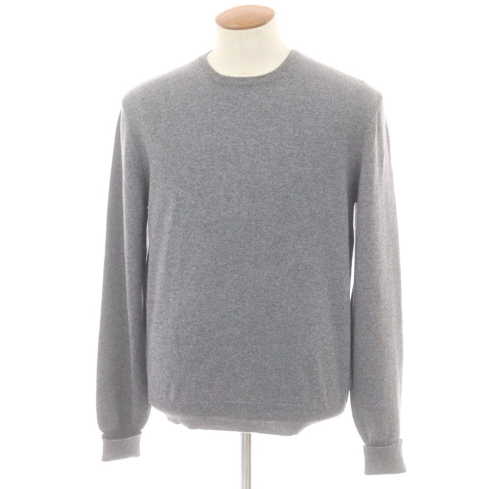 【中古】バランタイン BALLANTYNE カシミヤ クルーネック プルオーバーニット グレー【 50 】【 状態ランクA 】【 メンズ 】