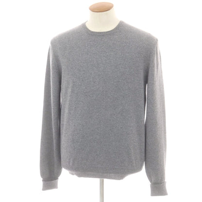 【中古】バランタイン BALLANTYNE カシミヤ クルーネック プルオーバーニット グレー【 50 】【 状態ランクA 】【 メンズ 】