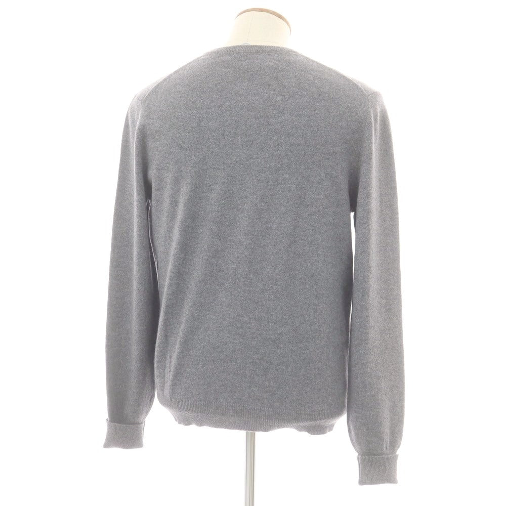 【中古】バランタイン BALLANTYNE カシミヤ クルーネック プルオーバーニット グレー【 50 】【 状態ランクA 】【 メンズ 】