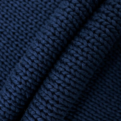 [Used] Massimo Rebecchi MASSIMO REBECCHI Mid-gauge cotton crew neck pullover knit Navy [No size indicated (L)] [Condition rank B] [Men&
