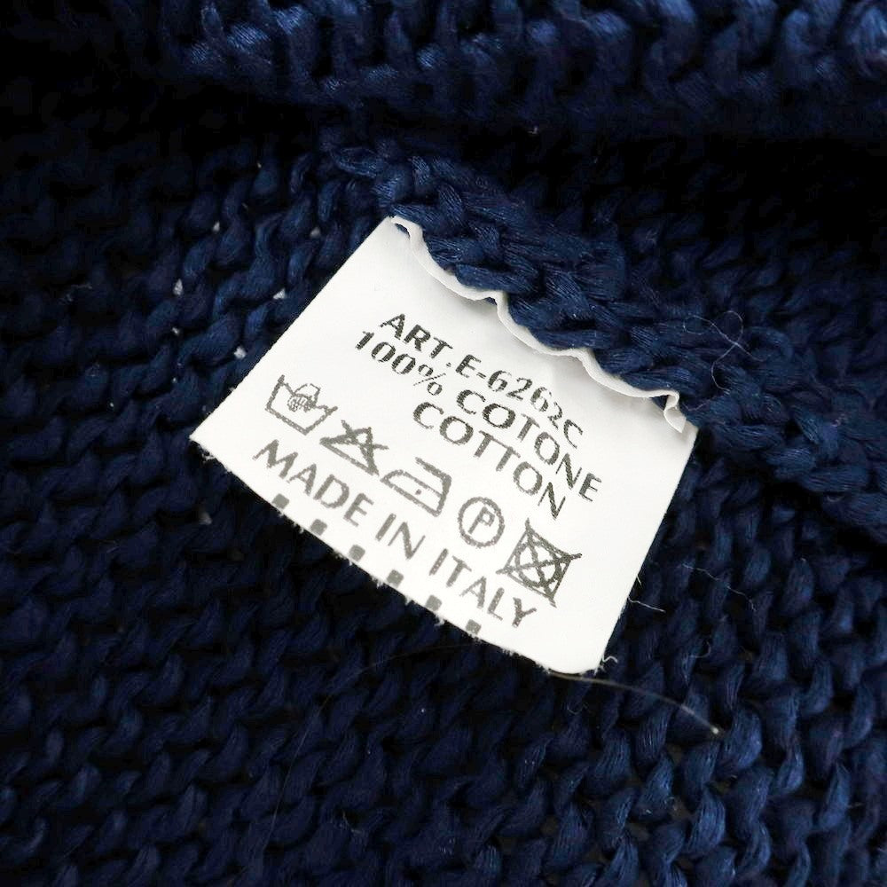 [Used] Massimo Rebecchi MASSIMO REBECCHI Mid-gauge cotton crew neck pullover knit Navy [No size indicated (L)] [Condition rank B] [Men&