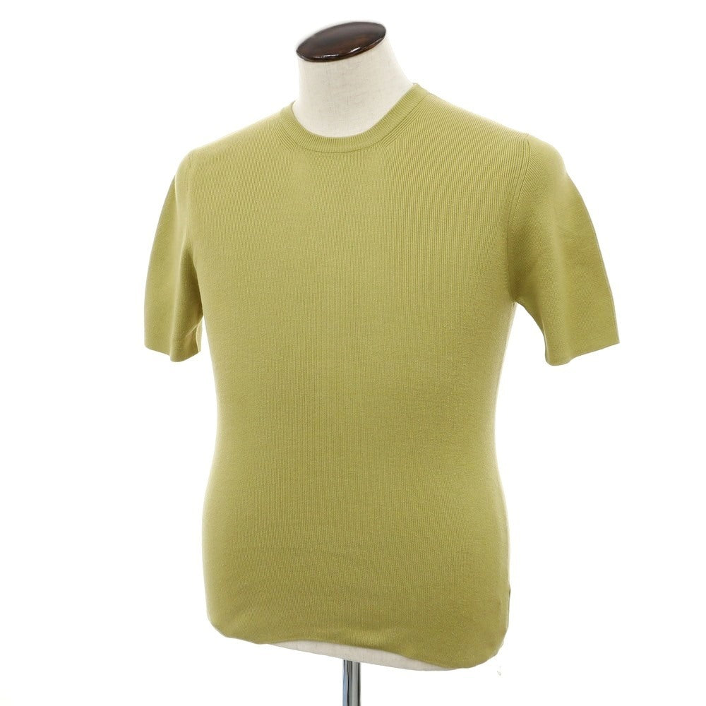 [Used] CRUCIANI high gauge cotton crew neck pullover knit light green [48] [Condition Rank C] [Men&