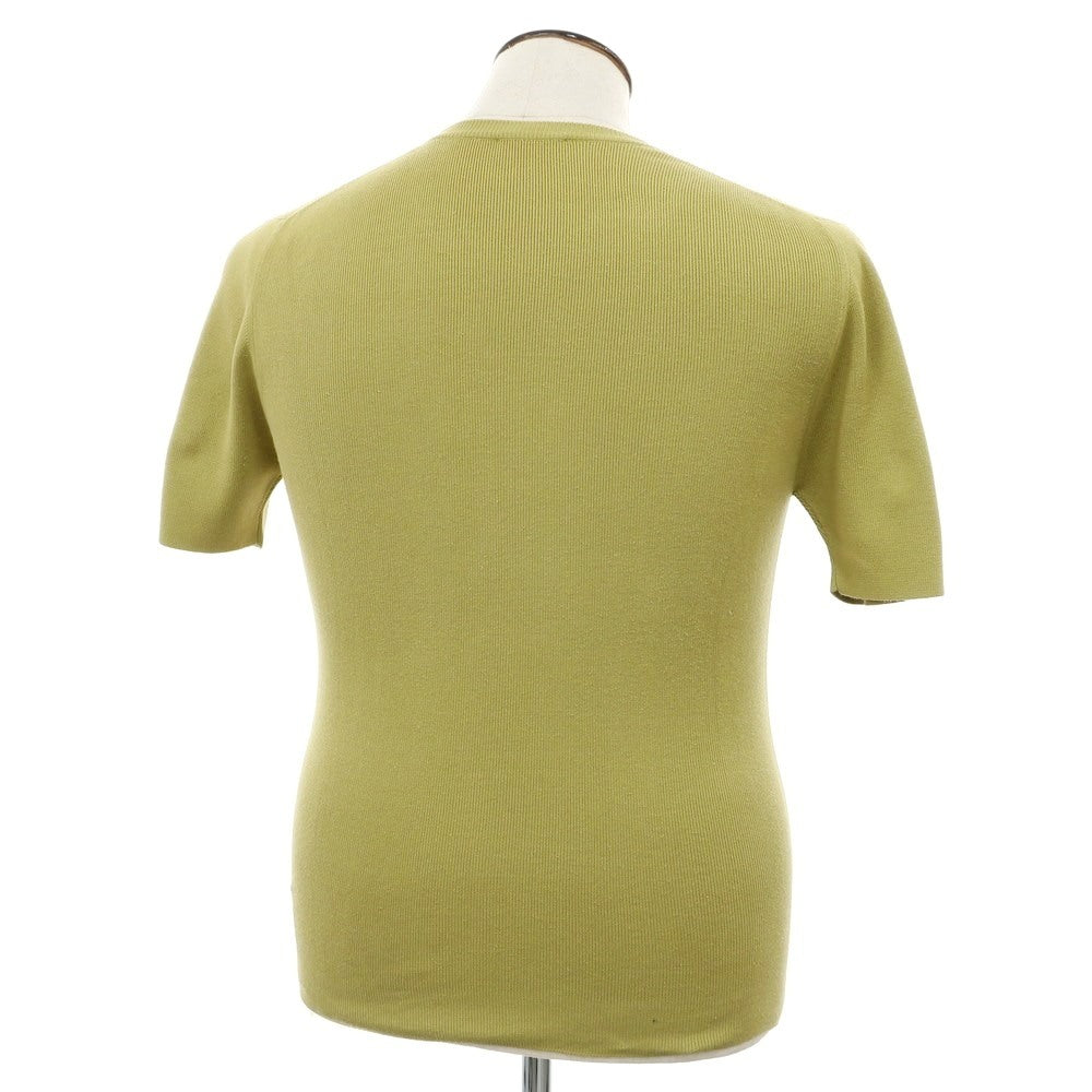 [Used] CRUCIANI high gauge cotton crew neck pullover knit light green [48] [Condition Rank C] [Men&
