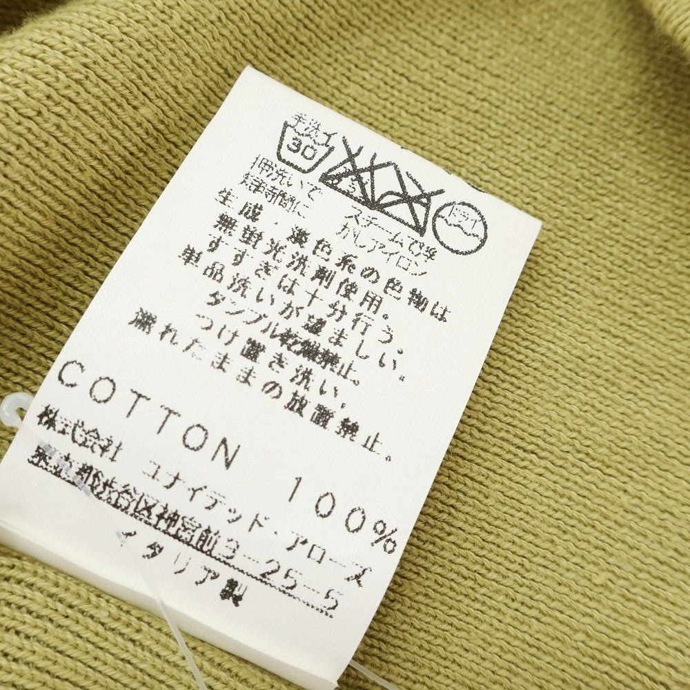 [Used] CRUCIANI high gauge cotton crew neck pullover knit light green [48] [Condition Rank C] [Men&