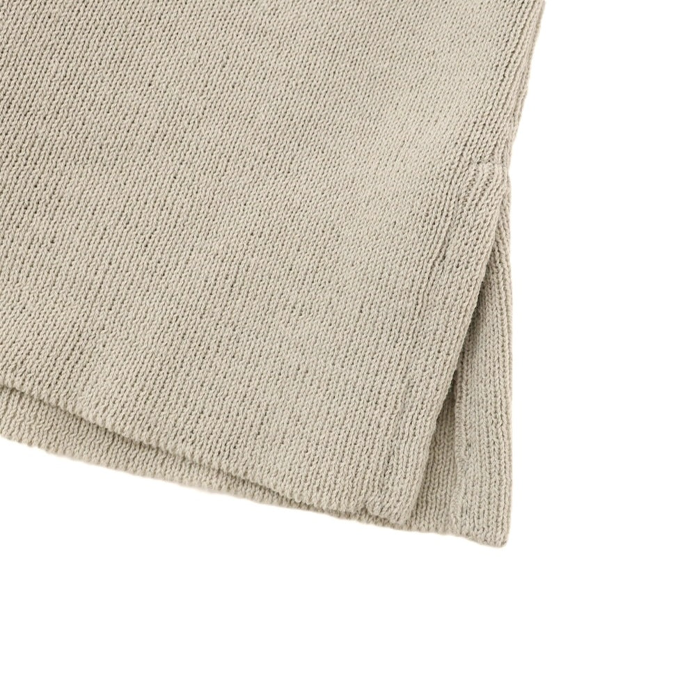 [Used] JIL SANDER High gauge cotton V-neck pullover knit beige [48] [Condition rank B] [Men&