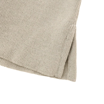 [Used] JIL SANDER High gauge cotton V-neck pullover knit beige [48] [Condition rank B] [Men&