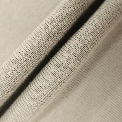 [Used] JIL SANDER High gauge cotton V-neck pullover knit beige [48] [Condition rank B] [Men&